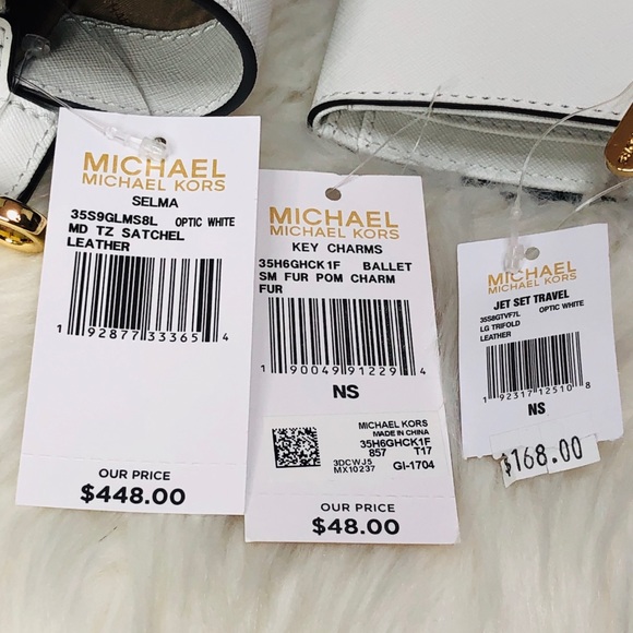 3PCS Michael Kors Selma Stud Satchel Wallet Charms - Picture 8 of 8